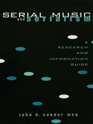 cover image of Serial Music and Serialism